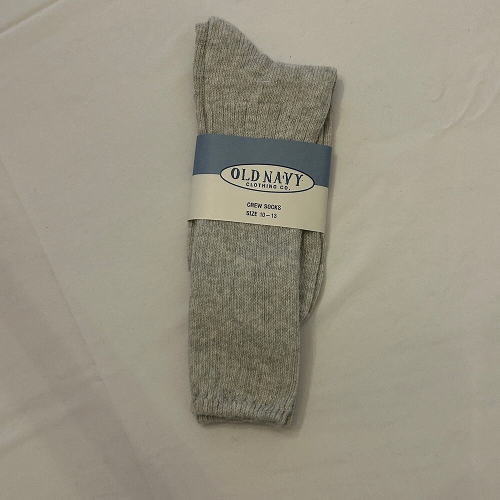 Vintage Old Navy Clothing Co. Crew Socks - Size 10-13 - NWT - Beige Marled